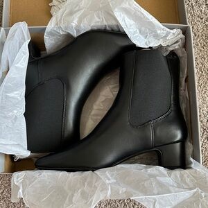 Women’s Black Leather Ankle Boots